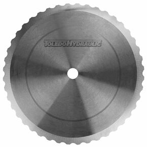 Hose Cut Off 14" X 1" Arbor Notched Scalloped Blade fits AEROquip FT1500-2, Weatherhead T-10-72