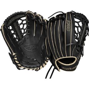 Wilson 2024 A700 12" Baseball Pitcher's Glove - Black/Blonde, Left Hand Throw