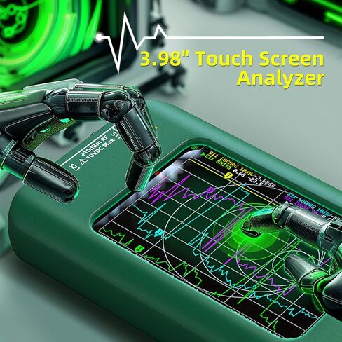 محلل شبكة ناقل BSIDE P5 10 كيلو هرتز - 1.5 جيجا هرتز محلل هوائي HF VHF UHF 3.98 بوصة شاشة تعمل باللمس 3000 مللي أمبير في الساعة يقيس معلمات S، نسبة الموجة الدائمة للجهد، المرحلة، التأخير، مخطط سميث، دعم تخزين البيانات in Kuwait