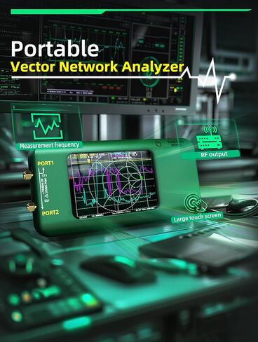 محلل شبكة ناقل BSIDE P5 10 كيلو هرتز - 1.5 جيجا هرتز محلل هوائي HF VHF UHF 3.98 بوصة شاشة تعمل باللمس 3000 مللي أمبير في الساعة يقيس معلمات S، نسبة الموجة الدائمة للجهد، المرحلة، التأخير، مخطط سميث، دعم تخزين البيانات in Kuwait