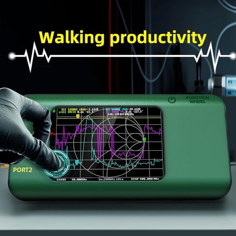محلل شبكة ناقل BSIDE P5 10 كيلو هرتز - 1.5 جيجا هرتز محلل هوائي HF VHF UHF 3.98 بوصة شاشة تعمل باللمس 3000 مللي أمبير في الساعة يقيس معلمات S، نسبة الموجة الدائمة للجهد، المرحلة، التأخير، مخطط سميث، دعم تخزين البيانات in Kuwait
