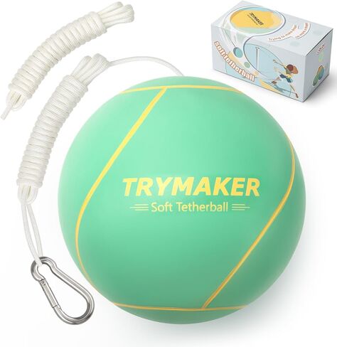 Tetherball, Tether Balls and Rope Set for Kids Blue and Green, Replacement Tetherball for Adults Backyard Outdoors… in Saudi Arabia