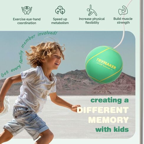 Tetherball, Tether Balls and Rope Set for Kids Blue and Green, Replacement Tetherball for Adults Backyard Outdoors… in Saudi Arabia