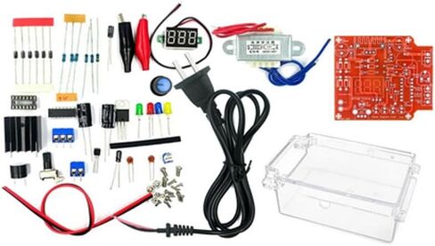 LM317 DIY Kit Adjustable Regulated Voltage 110V to 1.25V-12.5V Step-Down Power Supply Module PCB Board Electronic Kits in Saudi Arabia