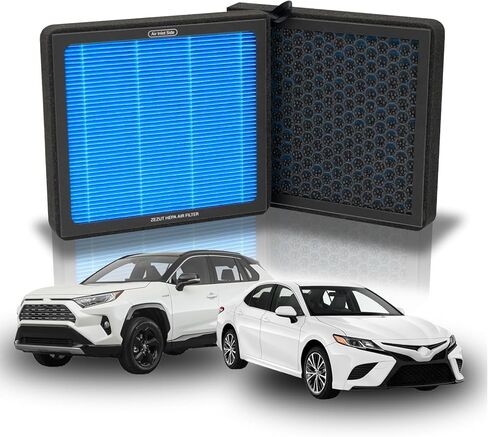 فلتر هواء المقصورة من الكربون المنشط المنظم على شكل قرص العسل، متين وقوي، CF12157 لاختيار لكزس، مازدا، سوبارو وتويوتا أفالون، كامري، كورولا، هايلاندر، بريوس، راف 4، سيينا، فينزا (عبوة واحدة) in Kuwait