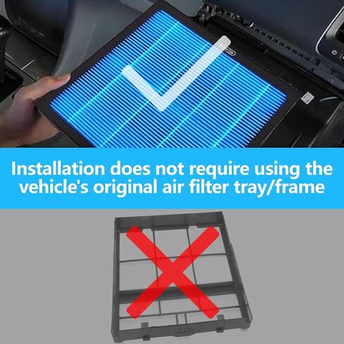 فلتر هواء المقصورة من الكربون المنشط المنظم على شكل قرص العسل، متين وقوي، CF12157 لاختيار لكزس، مازدا، سوبارو وتويوتا أفالون، كامري، كورولا، هايلاندر، بريوس، راف 4، سيينا، فينزا (عبوة واحدة) in Kuwait