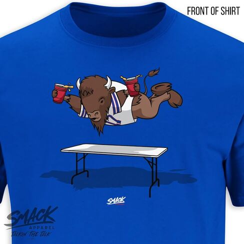Buffalo Football Fans. Smash Tables Royal T-Shirt (Sm-5X) in Saudi Arabia