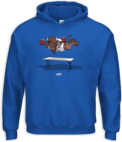 Buffalo Football Fans. Smash Tables Royal T-Shirt (Sm-5X) in Saudi Arabia