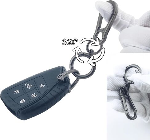2Pcs Silicone Smart Remote Key Fob for 2022 2023 2024 Chevy Chevrolet Silverado 1500 GMC Sierra 1500 2500HD 3500HD Key Fob Cover 5 Buttons (Black) in Saudi Arabia