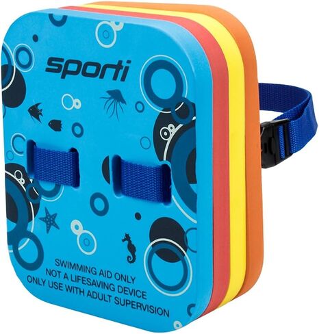 Sporti Progressive Back Float، حزام سباحة فقاعي قابل للتعديل وطبقات، عوامة مع طبقات متعددة لمدرب السباحة للأطفال in Kuwait