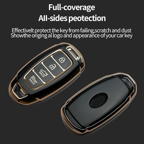 لسلسلة مفاتيح Hyundai Key Fob Cover مناسبة لعام 2019 2020 2021 Hyundai Fe Palisade Kona Elantra GT Veloster 4 5 أزرار حافظة مفاتيح ذكية (أخضر زيتوني، 5 أزرار) in Kuwait