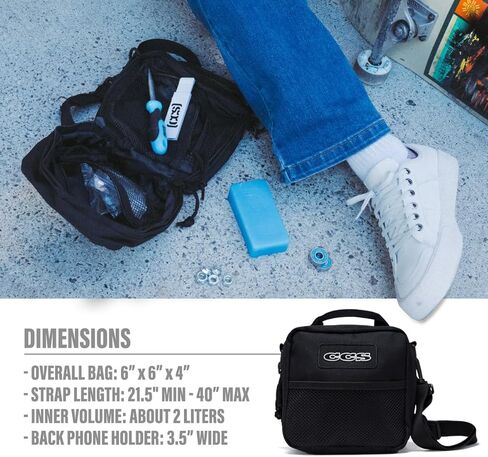 [CCS] طقم تزلج الطوارئ | الأجهزة، وأداة المقبض والتزلج، والمحامل، والشمع، وخيارات أربطة الأحذية | أساسيات رحلة التزلج | تتضمن حقيبة الأدوات مجموعة أدوات التزلج في حالات الطوارئ - فاخرة، باللون الأسود in Kuwait