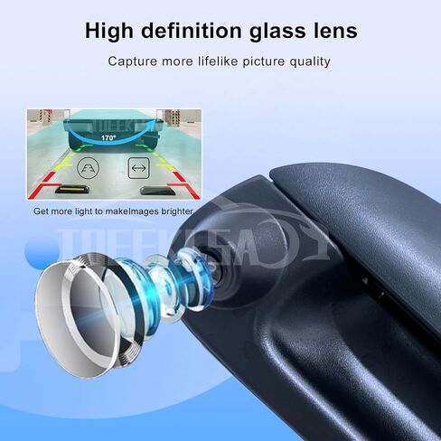 Tailgate Handle Rear View Backup Camera Fit for 2007-2013 Chevrolet Silverado/GMC Sierra 1500 2500 HD Pickup Reverse Backup Camera Replacement | IP68 Waterproof |170° Wide Angle | in Saudi Arabia