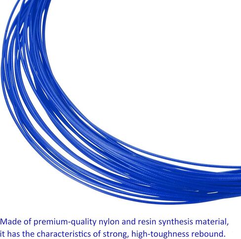 8Pcs Badminton Racket String - High Flexibility Training Nylon Racquet String Line Badminton Repair Accessory for Badminton (10Mx0.75mm, Blue) in Kuwait