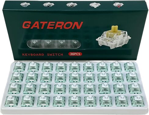 GATERON Magnetic Jade Switches for Magnetic Mechanical Keyboards,Linear 30gf/electromagnetic Trigger/Adjustable Key Range Pre-lubed HiFi Sound Switches (Magnetic Jade,10Pcs) in Saudi Arabia