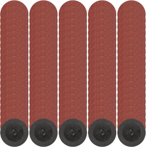 100 Pcs 2 Inch Sanding Discs, 80 Grit Quick Change Disc with 1/4 inch Holder Surface Conditioning Disc for Surface Prep Strip Grind Finish Burr Rust Paint Removal in Kuwait