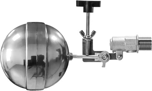 صمام تعويم ملء تلقائي لحمام السباحة، صمام تعويم برغي قابل للتعديل من Briidea مع خيط ذكر NPT بديل مقاس 3/8 بوصة، مثالي للنافورة وحمامات السباحة والمنتجعات الصحية وخزانات المياه in Kuwait