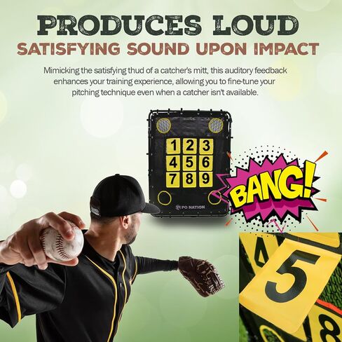Baseball Pitching Net with Strike Zone Target for Training | Pitchers Practice Net for Baseball & Softball Throwing Net Rebounder in Saudi Arabia