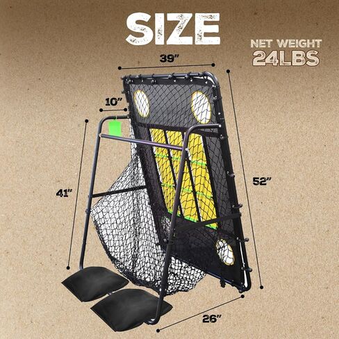 Baseball Pitching Net with Strike Zone Target for Training | Pitchers Practice Net for Baseball & Softball Throwing Net Rebounder in Saudi Arabia