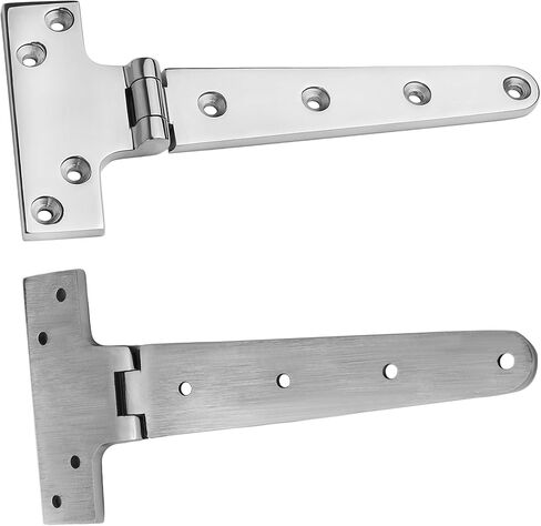 Stainless Steel T Hinges Marine Grade, 4 x 2 inch (100 x 54 mm), 6 x 3 inch (150 x 72 mm), 8 x 4 inch (196 x 97 mm), 316 SS, Boat Hinges with Screws in Saudi Arabia