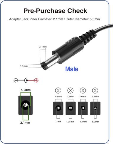 [ UL Listed] VOLTKARE 9V 1000mA /800mA Guitar Pedal Power Supply for BOSS PSA Effects Pedal, Distortion, Casio Keyboard, Zoom Guitar Multi Effects Pedal, Center Negative, DC-9V-US in Kuwait