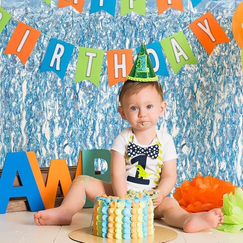 5 Pack Wavy Black Foil Curtain Backdrop 3.2ft x 6.6ft Wavy Tinsel Foil Fringe Curtains Streamer Backdrop Photo Booth Props for Mermaid Birthday Decoration Under The Sea Party Decorations (Black) in Kuwait