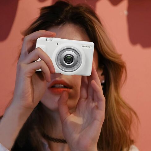 حافظة Canboc لكاميرا Sony ZV-1F/ ZV-1 II/ZV-1M2 الرقمية، غطاء سيليكون ناعم لكاميرا ZV1F، مضاد للخدش، أبيض (الجراب فقط) in Kuwait