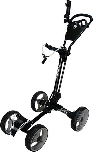 4 Wheel Folding Push Pull Golf CART - Foot Brake - ONE Second to Open & Close! in Saudi Arabia