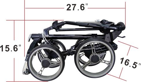 4 Wheel Folding Push Pull Golf CART - Foot Brake - ONE Second to Open & Close! in Saudi Arabia