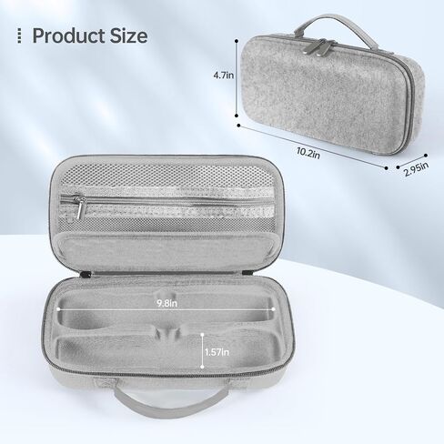 Wireless Microphone Portable Carrying Case Compatible with JBL Wireless Two Microphone System, Dual Mic Hard Bag Suitable for Travel and Home Storage (Charcoal Black) in Saudi Arabia
