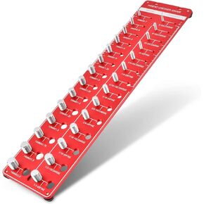 Thread Checker, 28 Nut and Bolt Thread Checker, Bolt Size and Thread Gauge with 14 Standard & 14 Metric, Wall-Mountable Bolt Thread Identifier Gauge in Kuwait