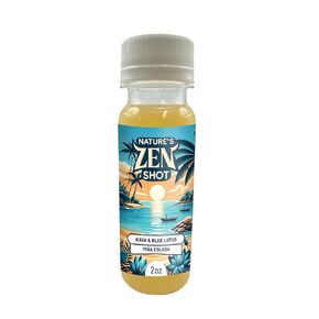 Nature's Zen Shot: Kava Kava Relaxation and Calming Beverage, 2oz - Pina Colada Flavor (5 count, Pina Colada)