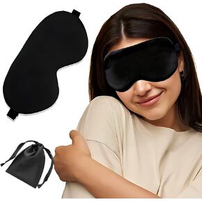 Silk Sleep Eye Mask for Full Darkness – Soft, Comfortable, Elastic Fit for Men & Women – A one Quality Affordable Price – Ideal ,Deep,Sleep & Travel