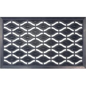 FANMATS Eye Pin Rubber Door Mat 29in. x 18in.