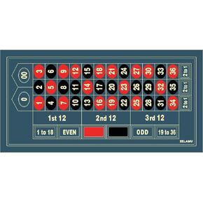 Roulette Poker Table Mat, 47x23.6 Inch Non-Slip Rubber Poker Mat, Suitable for Poker Night, Parties, Home Entertainment Blue(Roulette, 47 Inch) in Saudi Arabia