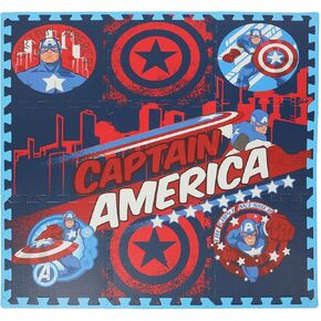 Marvel Spider-Man EVA Foam Mat, Comic Multiplied Interlocking EVA Foam Flooring Tiles, Multi, 36 x 36 Inches