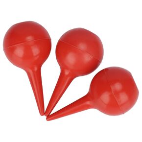 stonylab 30 ml Rubber Dust Balls, Red Rubber Squeeze Ball Air Blower Pump Lab Supply for Fluid Extraction Duster Cleaning Tool Lab Accessory, 3-Pack