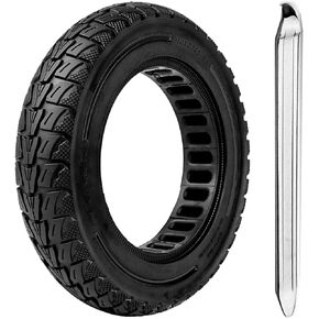 10X2.125 Inch Solid Tires for Electric Scooter,50/75-6.1 Replacement Wheel, 10X2 Rubber Tyre for Gotrax G4& Turboant X7 Pro& Hiboy S2/S2R Plus/ S2 MAX-Black