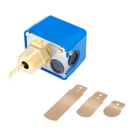 Solimeta Liquid Water Oil Water Flow Sensor Switch Paddle Type SPDT R3/4 250V 15A IP54 HFS-20 Red