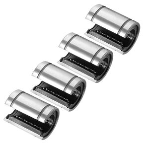 4pcs LM20UUOP Linear Ball Bearings, [20mm x 32mm x 42mm] Steel Linear Motion Bearing for CNC Machines Packaging Equipment 3D Printers Use