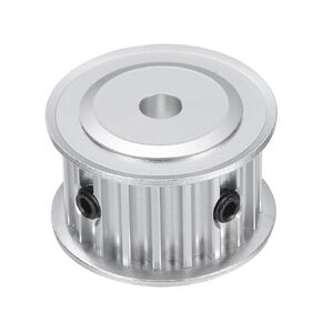 uxcell 5M-20T-1/4B Timing Belt Pulley 1/4" Bore, 20 Teeth Aluminum Alloy Synchronous Wheel, Pitch 5mm Tooth for 15mm Width Belt
