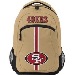 FOCO San Francisco 49ers NFL Alternate Color Action Backpack - Gold