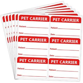 Pet Carrier Patient Name Date Stickers Label for Veterinary,2x3 Inch,300 Pcs Per Pack