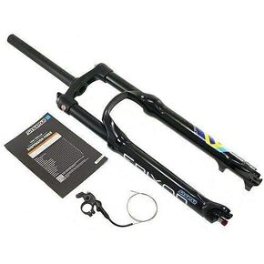 SR Suntour Epixon Fork 27.5 Inches 120mm Remote Lockout Air QR 9mm, Glossy Black, VK1558-H