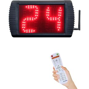 Shot Clock Basketball Timer,12/24/25/30/35/40/60 Seconds Countdown Timer, Portable Shot Clock with Buzzer for All Sports