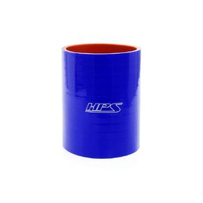HPS HTSC-238-L6-BLUE Silicone High Temperature 4-ply Reinforced Straight Coupler Hose, 60 PSI Maximum Pressure, 6" Length, 2.38" ID, Blue