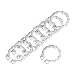 uxcell 17mm External Circlips C-Clip Retaining Shaft Snap Rings 304 Stainless Steel 50pcs