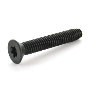 1/4-20 x 3 Flat Head Floorboard Thread Cutting Screws, Type F, (Star - Six Lobe Drive), Black Phosphate Finish, Countersunk, T-30 Drive (Carton: 100pcs) Alloy Steel