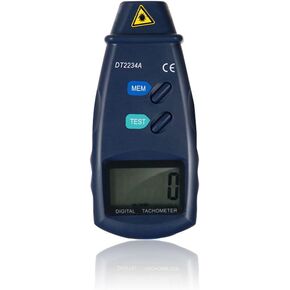 Digital Tachometer LCD Display RPM Test Small Engine Motor Speed Meter Gauge Non-contact Tester Wide Measuring Range 2.5-99999RPM