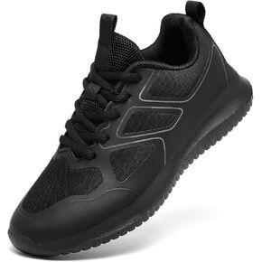 ENLEN&BENNA Non Slip Work Shoes Women,Slip Resistant Work Shoes Water Resistant Walking Food Service Sneakers Chef Kitchen